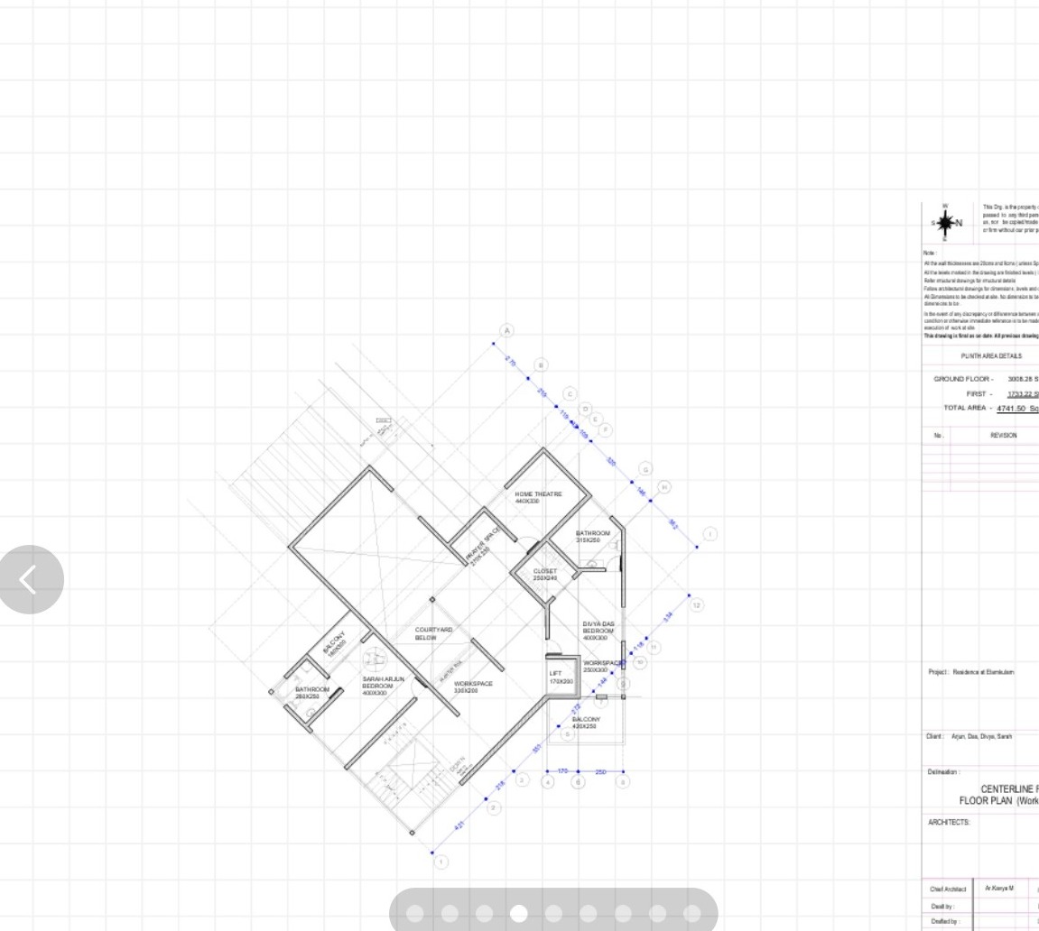 Centreline first floor plan working drawing