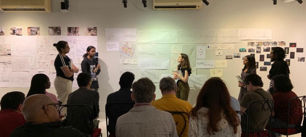 Urban design studio review and Indo-French workshop display